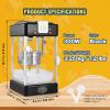 imageVEVOR Popcorn Maker 480W Popcorn Popper Machine 4 Oz Kettle Makes 15 Gallon per Batch Tabletop Popcorn Maker Includes 3 Scoops Movie Theater Style RedBlack