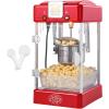 imageVEVOR Popcorn Maker 480W Popcorn Popper Machine 4 Oz Kettle Makes 15 Gallon per Batch Tabletop Popcorn Maker Includes 3 Scoops Movie Theater Style RedRed