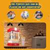 imageVEVOR Popcorn Maker 480W Popcorn Popper Machine 4 Oz Kettle Makes 15 Gallon per Batch Tabletop Popcorn Maker Includes 3 Scoops Movie Theater Style RedRed