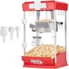 imageVEVOR Popcorn Maker 480W Popcorn Popper Machine 4 Oz Kettle Makes 15 Gallon per Batch Tabletop Popcorn Maker Includes 3 Scoops Movie Theater Style RedRed