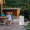 imageVEVOR Portable Air Conditioner 9L 550 CFM Swamp Cooler Air Conditioner with 12H Timer ampamp Remote Control 3Speed Evaporative Air Cooler with 2 Ice Boxes Quiet ampamp Movable Ideal for Outdoor Indoor Use