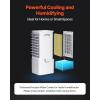 imageVEVOR Portable Air Conditioner 9L 550 CFM Swamp Cooler Air Conditioner with 12H Timer ampamp Remote Control 3Speed Evaporative Air Cooler with 2 Ice Boxes Quiet ampamp Movable Ideal for Outdoor Indoor Use