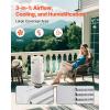 imageVEVOR Portable Air Conditioner 9L 550 CFM Swamp Cooler Air Conditioner with 12H Timer ampamp Remote Control 3Speed Evaporative Air Cooler with 2 Ice Boxes Quiet ampamp Movable Ideal for Outdoor Indoor Use