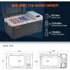 imageVEVOR Portable Car Refrigerator 12 Volt Car Refrigerator Fridge 58 L  615 QT Dual Zone Portable Freezer 468 Adjustable Temperature Compressor Cooler for Home Outdoor Camping RV Car21QT