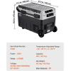 imageVEVOR Portable Car Refrigerator 12 Volt Car Refrigerator Fridge 58 L  615 QT Dual Zone Portable Freezer 468 Adjustable Temperature Compressor Cooler for Home Outdoor Camping RV Car423QT Dual Zone with Handle