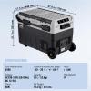 imageVEVOR Portable Car Refrigerator 12 Volt Car Refrigerator Fridge 58 L  615 QT Dual Zone Portable Freezer 468 Adjustable Temperature Compressor Cooler for Home Outdoor Camping RV Car528QT Dual Zone with Handle