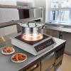 imageVEVOR Portable Commercial Cooktop 3500W Induction Burner with 11 Temperature Settings Stainless Steel Countertop Induction Hot Plate with 3H Timer Child Lock for Restaurant CookingCommercial