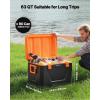 imageVEVOR Portable Cooler Lightweight Rigid Material Insulated Portable Cooler Suitable for Family Picnics and Long Trips63 QT