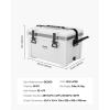 imageVEVOR Portable CoolerHard Cooler with Ice Retention HeavyDuty Handles and Strap Lightweight Rigid Material Insulated Portable Cooler Suitable for Family Picnics and Short Trips26 QT