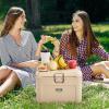 imageVEVOR Portable CoolerHard Cooler with Ice Retention HeavyDuty Handles and Strap Lightweight Rigid Material Insulated Portable Cooler Suitable for Family Picnics and Short Trips165 QT