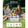 imageVEVOR Portable CoolerHard Cooler with Ice Retention HeavyDuty Handles and Strap Lightweight Rigid Material Insulated Portable Cooler Suitable for Family Picnics and Short Trips21 QT
