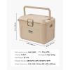 imageVEVOR Portable CoolerHard Cooler with Ice Retention HeavyDuty Handles and Strap Lightweight Rigid Material Insulated Portable Cooler Suitable for Family Picnics and Short Trips165 QT