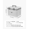 imageVEVOR Portable CoolerHard Cooler with Ice Retention HeavyDuty Handles and Strap Lightweight Rigid Material Insulated Portable Cooler Suitable for Family Picnics and Short Trips21 QT