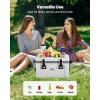 imageVEVOR Portable CoolerHard Cooler with Ice Retention HeavyDuty Handles and Strap Lightweight Rigid Material Insulated Portable Cooler Suitable for Family Picnics and Short Trips26 QT
