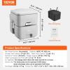 imageVEVOR Portable Toilet for Camping RV Toilet with Carry Bag 53 Gal Waste Tank ampamp 32 Gal Flush Tank PushButton Pressurized Flush Commode Leakproof and Odourless Travel Toilet for Camping Car53 Gal