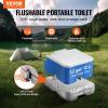 imageVEVOR Portable Toilet for Camping RV Toilet with Carry Bag 53 Gal Waste Tank ampamp 32 Gal Flush Tank PushButton Pressurized Flush Commode Leakproof and Odourless Travel Toilet for Camping Car32 gal