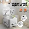 imageVEVOR Portable Toilet for Camping RV Toilet with Carry Bag 53 Gal Waste Tank ampamp 32 Gal Flush Tank PushButton Pressurized Flush Commode Leakproof and Odourless Travel Toilet for Camping Car32 gal