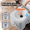 imageVEVOR Portable Toilet for Camping RV Toilet with Carry Bag 53 Gal Waste Tank ampamp 32 Gal Flush Tank PushButton Pressurized Flush Commode Leakproof and Odourless Travel Toilet for Camping Car53 Gal