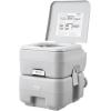 imageVEVOR Portable Toilet for Camping RV Toilet with Carry Bag 53 Gal Waste Tank ampamp 32 Gal Flush Tank PushButton Pressurized Flush Commode Leakproof and Odourless Travel Toilet for Camping Car53 Gal