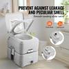 imageVEVOR Portable Toilet for Camping RV Toilet with Carry Bag 53 Gal Waste Tank ampamp 32 Gal Flush Tank PushButton Pressurized Flush Commode Leakproof and Odourless Travel Toilet for Camping Car53 Gal