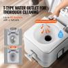 imageVEVOR Portable Toilet for Camping RV Toilet with Carry Bag 53 Gal Waste Tank ampamp 32 Gal Flush Tank PushButton Pressurized Flush Commode Leakproof and Odourless Travel Toilet for Camping Car32 gal