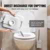 imageVEVOR Portable Toilet for Camping RV Toilet with Carry Bag 53 Gal Waste Tank ampamp 32 Gal Flush Tank PushButton Pressurized Flush Commode Leakproof and Odourless Travel Toilet for Camping Car53 Gal
