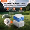 imageVEVOR Portable Toilet for Camping RV Toilet with Carry Bag 53 Gal Waste Tank ampamp 32 Gal Flush Tank PushButton Pressurized Flush Commode Leakproof and Odourless Travel Toilet for Camping Car53 Gal