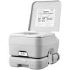 imageVEVOR Portable Toilet for Camping RV Toilet with Carry Bag 53 Gal Waste Tank ampamp 32 Gal Flush Tank PushButton Pressurized Flush Commode Leakproof and Odourless Travel Toilet for Camping Car32 gal