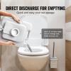 imageVEVOR Portable Toilet for Camping RV Toilet with Carry Bag 53 Gal Waste Tank ampamp 32 Gal Flush Tank PushButton Pressurized Flush Commode Leakproof and Odourless Travel Toilet for Camping Car32 gal