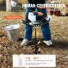 imageVEVOR Post Hole Digger Gas Powered 52CC 1450W Earth Auger 8 Drill Bit ampamp 1 Ext Rod Farm Garden Post Hole Digger EPA Certified52CC8