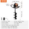 imageVEVOR Post Hole Digger Gas Powered 52CC 1450W Earth Auger 8 Drill Bit ampamp 1 Ext Rod Farm Garden Post Hole Digger EPA Certified52CC8