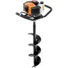 imageVEVOR Post Hole Digger Gas Powered 52CC 1450W Earth Auger 8 Drill Bit ampamp 1 Ext Rod Farm Garden Post Hole Digger EPA Certified63CC8
