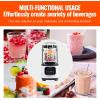 imageVEVOR Professional Blender Commercial Countertop Blenders 68 oz Jar Blender Combo Stainless Steel 3 Functions for Frozen Drinks Shakes Smoothies Peree and Crush Ice BlackWhite