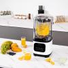 imageVEVOR Professional Blender Commercial Countertop Blenders 68 oz Jar Blender Combo Stainless Steel 3 Functions for Frozen Drinks Shakes Smoothies Peree and Crush Ice BlackWhite