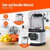 imageVEVOR Professional Blender Commercial Countertop Blenders 68 oz Jar Blender Combo Stainless Steel 3 Functions for Frozen Drinks Shakes Smoothies Peree and Crush Ice BlackWhite