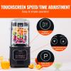 imageVEVOR Professional Blender Commercial Countertop Blenders 68 oz Jar Blender Combo Stainless Steel 3 Functions for Frozen Drinks Shakes Smoothies Peree and Crush Ice BlackBlack