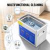 imageVEVOR Professional Ultrasonic Cleaner 10L25 Gal Easy to Use with Digital Timer ampamp Heater Stainless Steel Industrial Machine for Jewelry Dentures Small Parts 110V FCCCERoHS Certified3L
