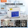 imageVEVOR Professional Ultrasonic Cleaner 10L25 Gal Easy to Use with Digital Timer ampamp Heater Stainless Steel Industrial Machine for Jewelry Dentures Small Parts 110V FCCCERoHS Certified6L