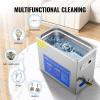 imageVEVOR Professional Ultrasonic Cleaner 10L25 Gal Easy to Use with Digital Timer ampamp Heater Stainless Steel Industrial Machine for Jewelry Dentures Small Parts 110V FCCCERoHS Certified6L