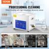 imageVEVOR Professional Ultrasonic Cleaner 10L25 Gal Easy to Use with Digital Timer ampamp Heater Stainless Steel Industrial Machine for Jewelry Dentures Small Parts 110V FCCCERoHS Certified10L