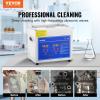 imageVEVOR Professional Ultrasonic Cleaner 10L25 Gal Easy to Use with Digital Timer ampamp Heater Stainless Steel Industrial Machine for Jewelry Dentures Small Parts 110V FCCCERoHS Certified3L