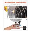 imageVEVOR Propane Tank Top Heater 30000 BTU Rapid Heating 180Degree Infrared Radiant Tank Top Gas Heater 3 Heat Settings for Ice FishingHuntingOutdoor Work Single Burner SquareRound  30000 BTU