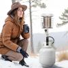 imageVEVOR Propane Tank Top Heater 30000 BTU Rapid Heating 180Degree Infrared Radiant Tank Top Gas Heater 3 Heat Settings for Ice FishingHuntingOutdoor Work Single Burner SquareRound  42000 BTU