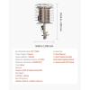 imageVEVOR Propane Tank Top Heater 30000 BTU Rapid Heating 180Degree Infrared Radiant Tank Top Gas Heater 3 Heat Settings for Ice FishingHuntingOutdoor Work Single Burner SquareRound  42000 BTU