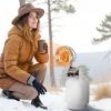 imageVEVOR Propane Tank Top Heater 30000 BTU Rapid Heating 180Degree Infrared Radiant Tank Top Gas Heater 3 Heat Settings for Ice FishingHuntingOutdoor Work Single Burner SquareRound  15000 BTU