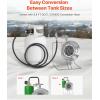 imageVEVOR Propane Tank Top Heater 30000 BTU Rapid Heating 180Degree Infrared Radiant Tank Top Gas Heater 3 Heat Settings for Ice FishingHuntingOutdoor Work Single Burner SquareRound  18000BTU  for 140 lb Tanks