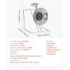 imageVEVOR Propane Tank Top Heater 30000 BTU Rapid Heating 180Degree Infrared Radiant Tank Top Gas Heater 3 Heat Settings for Ice FishingHuntingOutdoor Work Single Burner SquareRound  18000BTU  for 140 lb Tanks