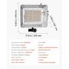 imageVEVOR Propane Tank Top Heater 30000 BTU Rapid Heating 180Degree Infrared Radiant Tank Top Gas Heater 3 Heat Settings for Ice FishingHuntingOutdoor Work Single Burner SquareSquare  15000BTU
