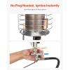imageVEVOR Propane Tank Top Heater 30000 BTU Rapid Heating 180Degree Infrared Radiant Tank Top Gas Heater 3 Heat Settings for Ice FishingHuntingOutdoor Work Single Burner SquareRound  42000 BTU