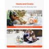 imageVEVOR Propane Tank Top Heater 30000 BTU Rapid Heating 180Degree Infrared Radiant Tank Top Gas Heater 3 Heat Settings for Ice FishingHuntingOutdoor Work Single Burner SquareRound  18000BTU  for 140 lb Tanks